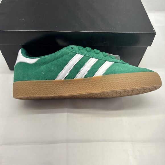 Adidas Gazelle Originals Green Suede White Trim Gum Sole Men 5.5 NEW - Picture 6 of 8